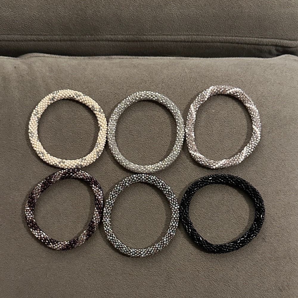 Six Lily and Laura bracelets